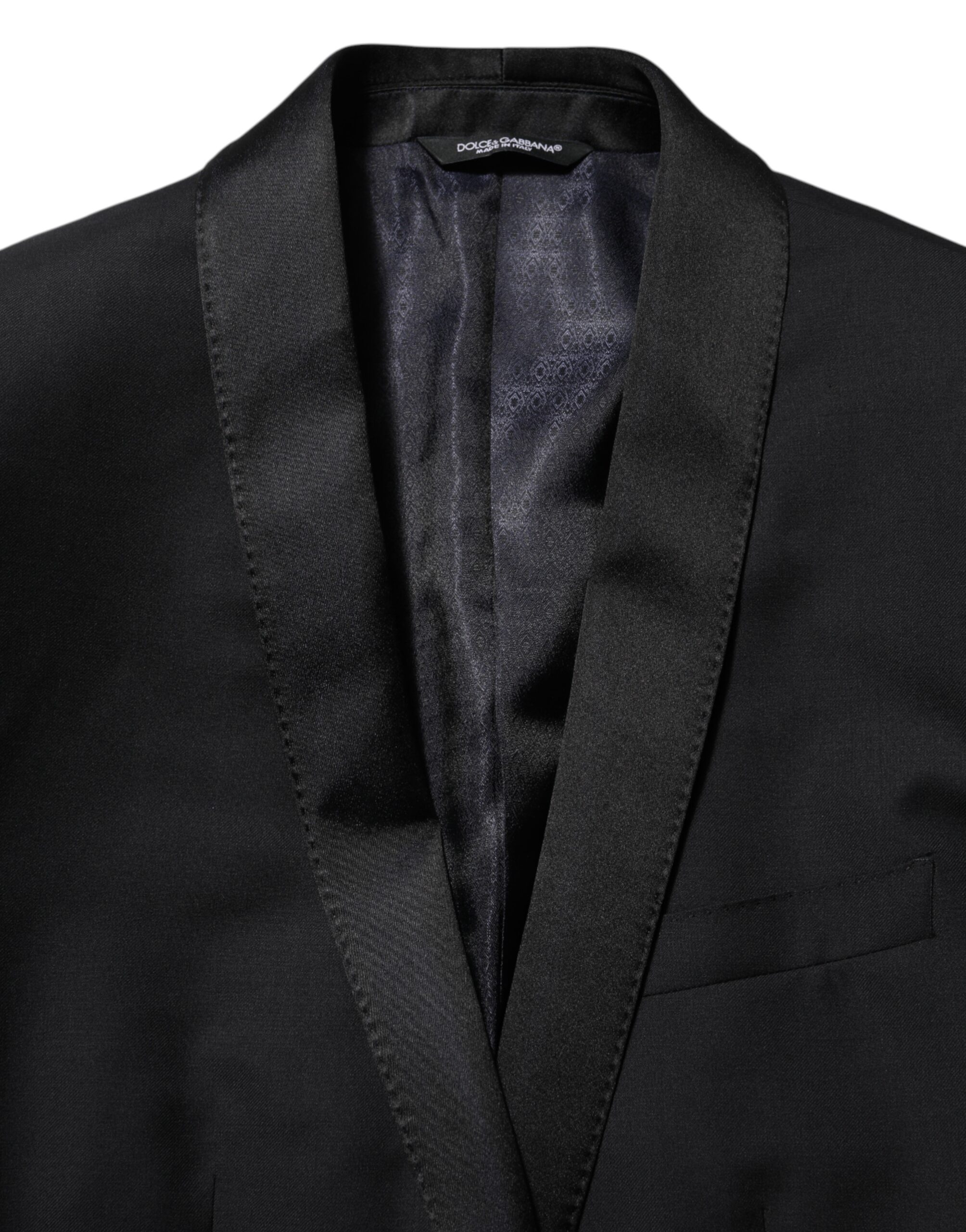 Dolce & Gabbana Black GOLD 1 Button Suit Jacket Men Blazer - Image 7