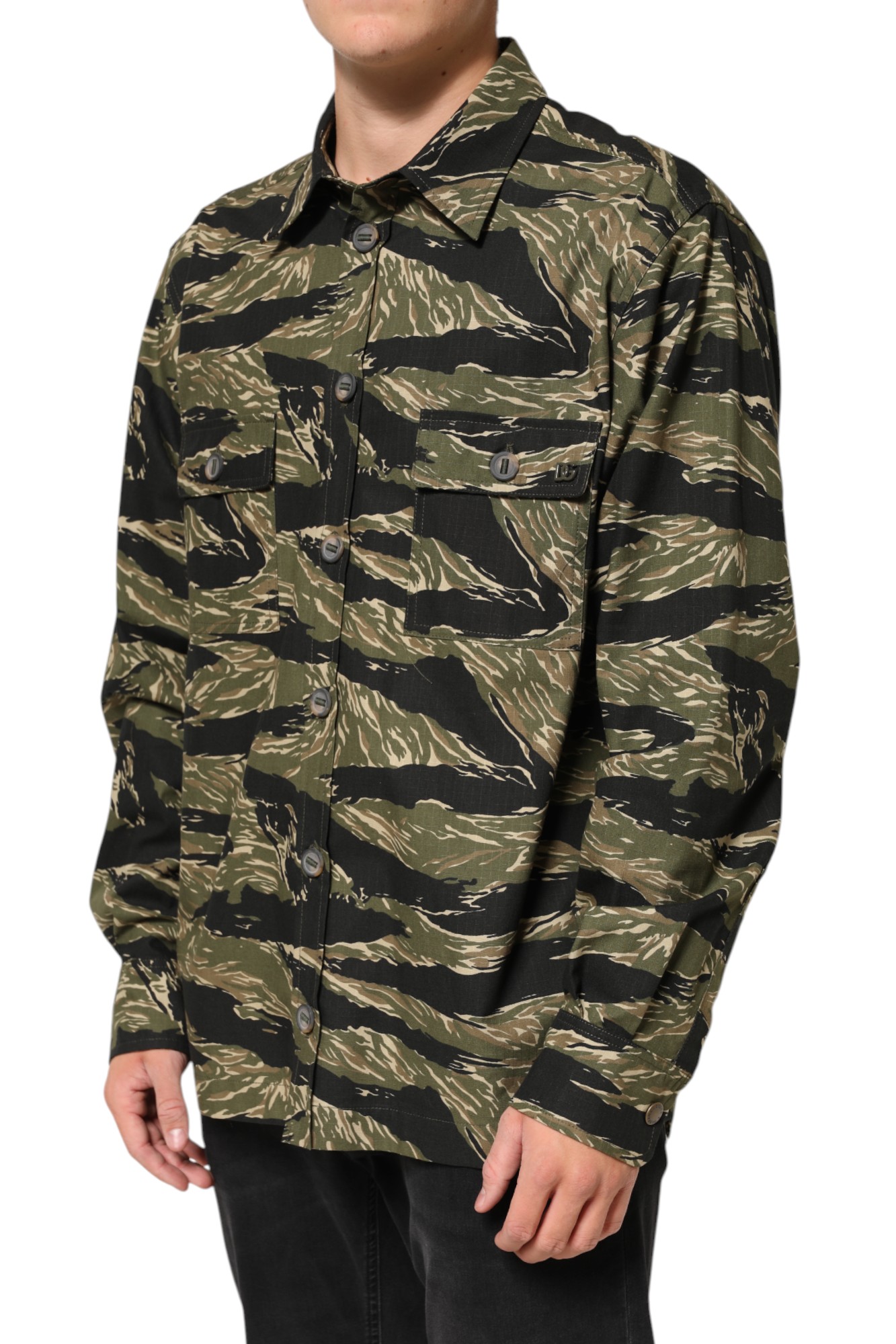 Dolce & Gabbana Multicolor Camouflage Cotton Casual Shirt - Image 3