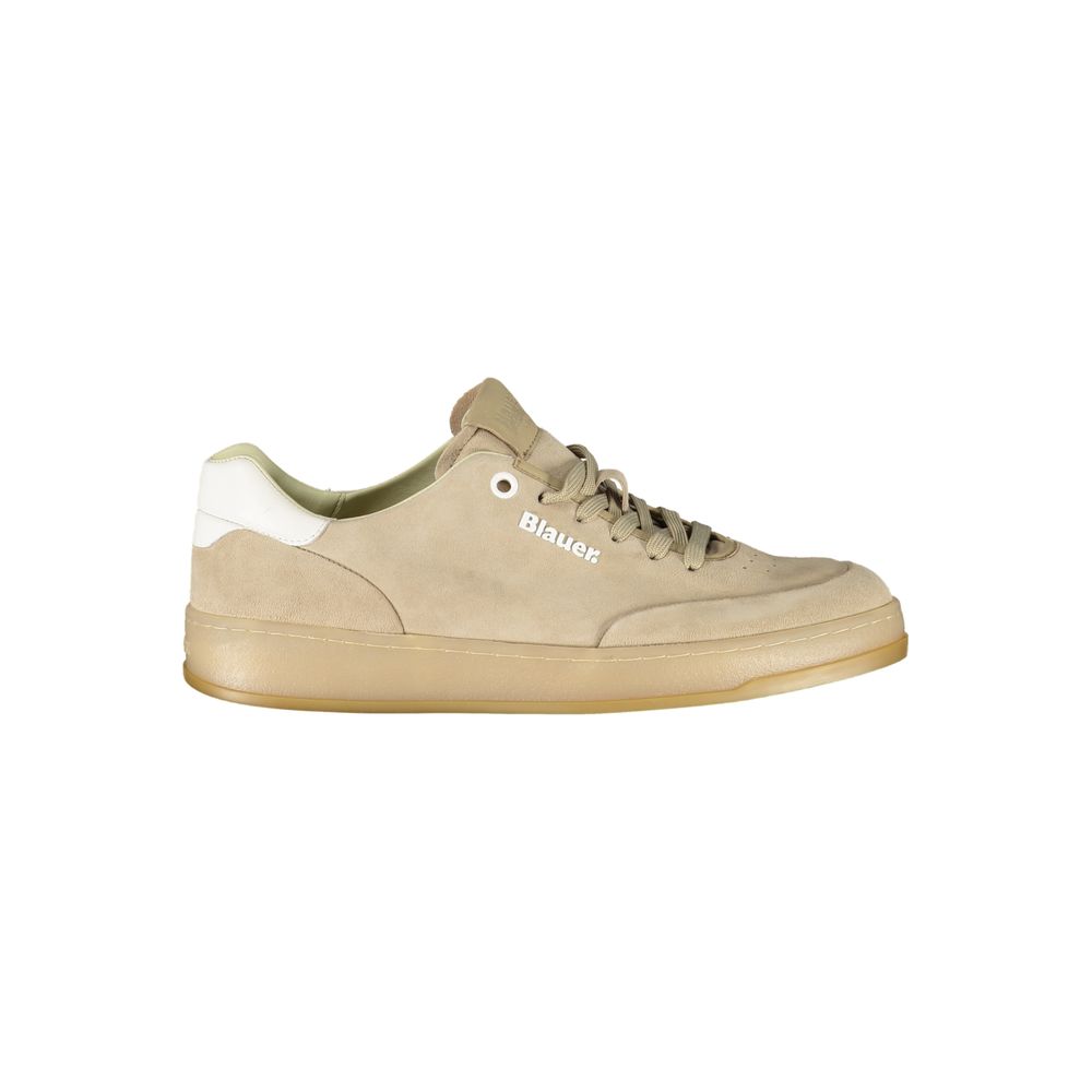 Blauer Beige Leather Men's Sneaker