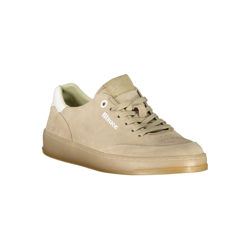 Blauer Beige Leather Men's Sneaker - Image 2