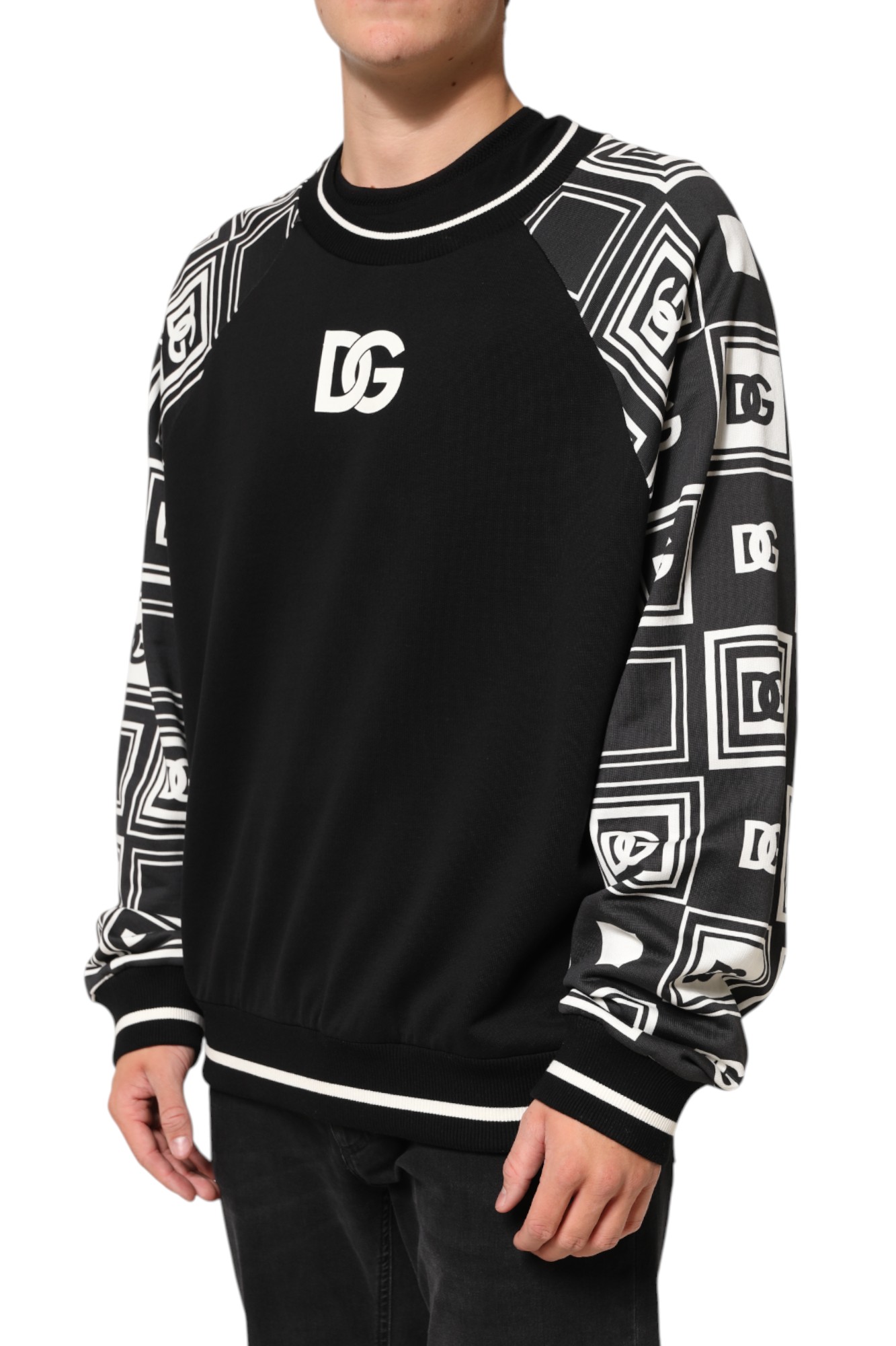 Dolce & Gabbana Black Magnificent DG Logo Sweatshirt Sweater - Image 3