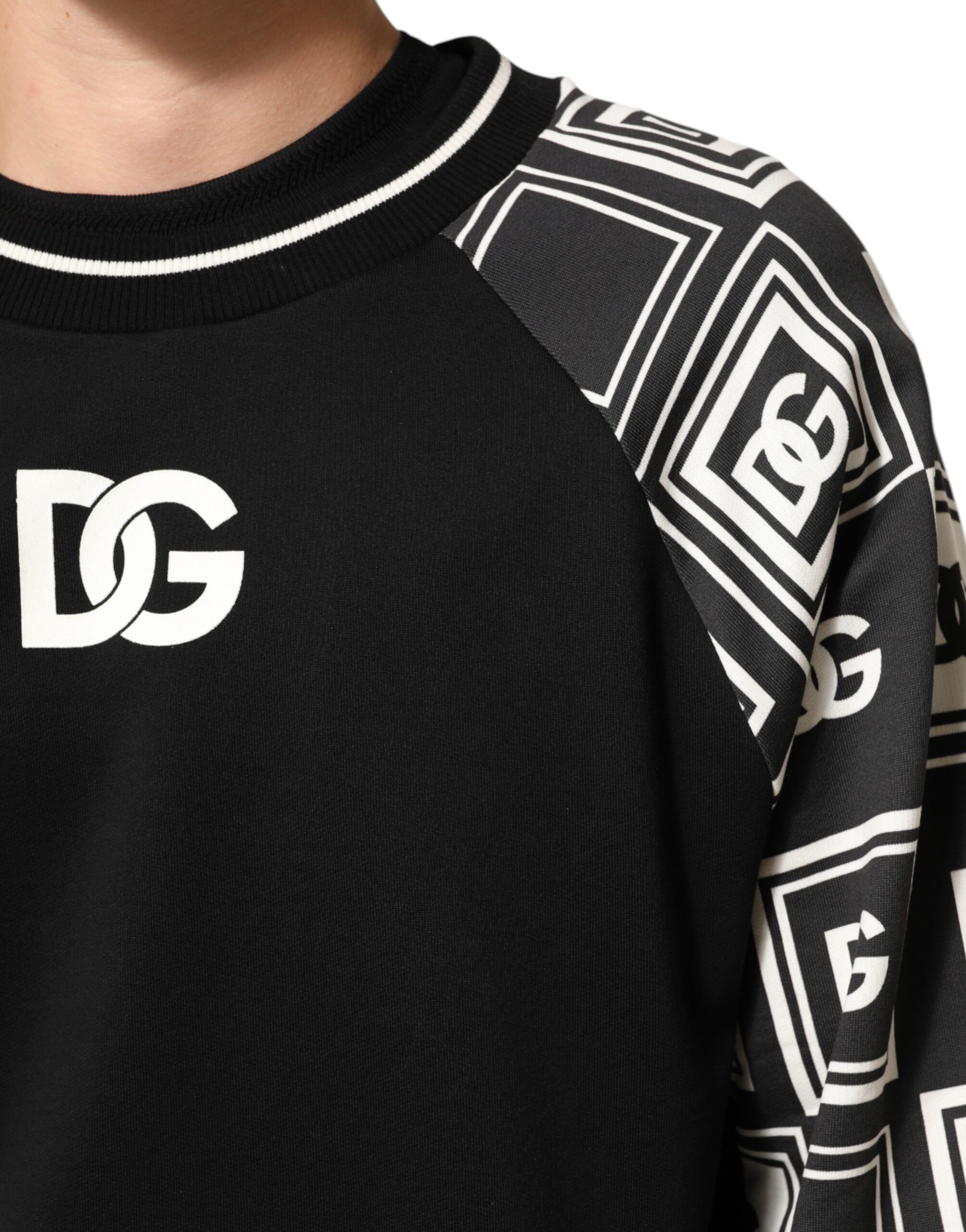 Dolce & Gabbana Black Magnificent DG Logo Sweatshirt Sweater - Image 6
