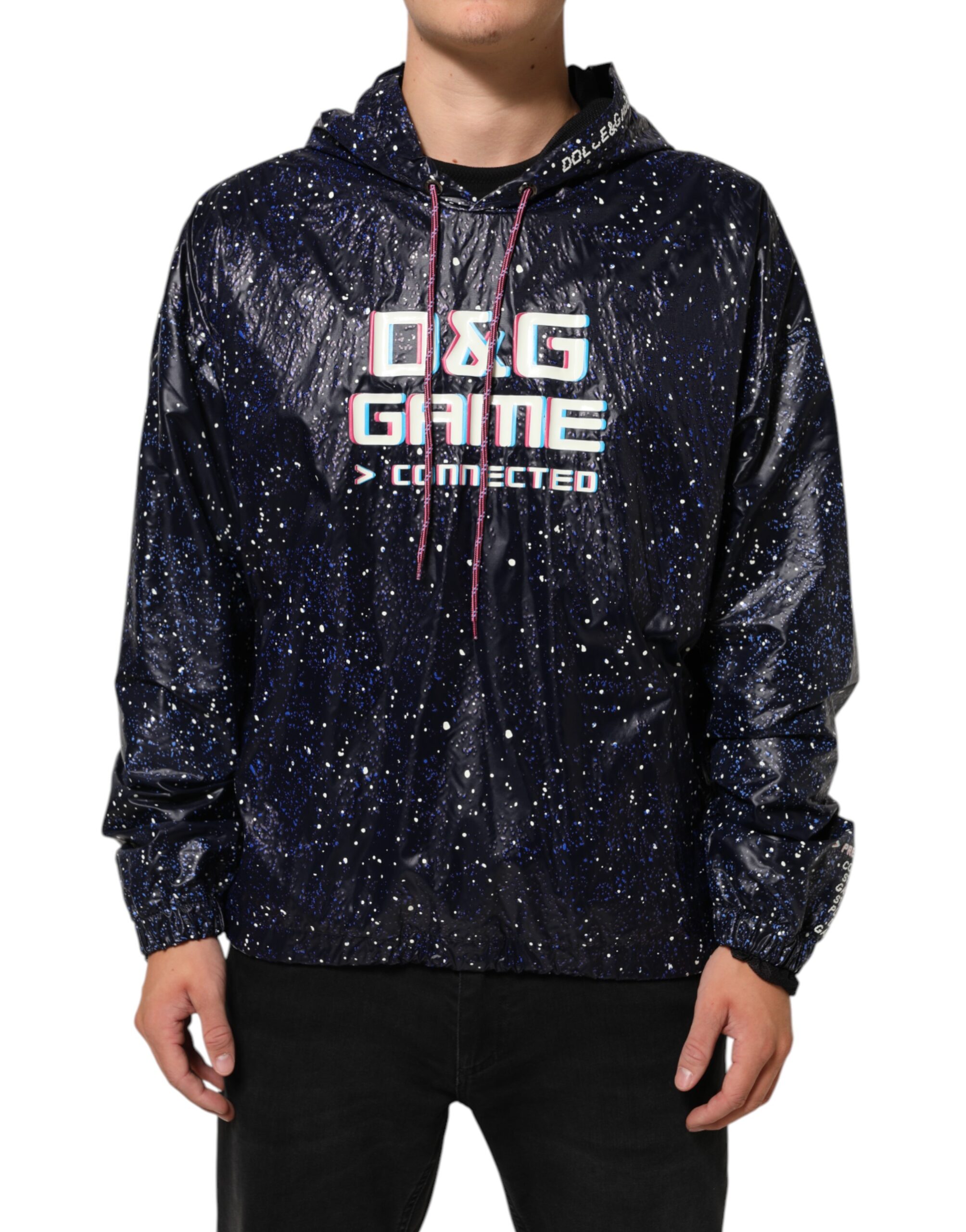 Dolce & Gabbana Blue D&G Game Hooded Men Sweatshirt Sweater - Image 2