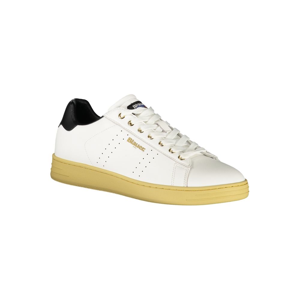 Blauer White Polyurethane Men Sneaker - Image 2