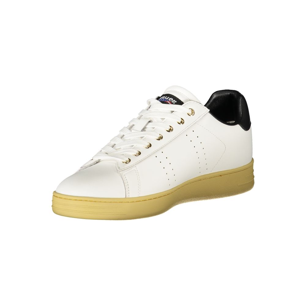 Blauer White Polyurethane Men Sneaker - Image 3