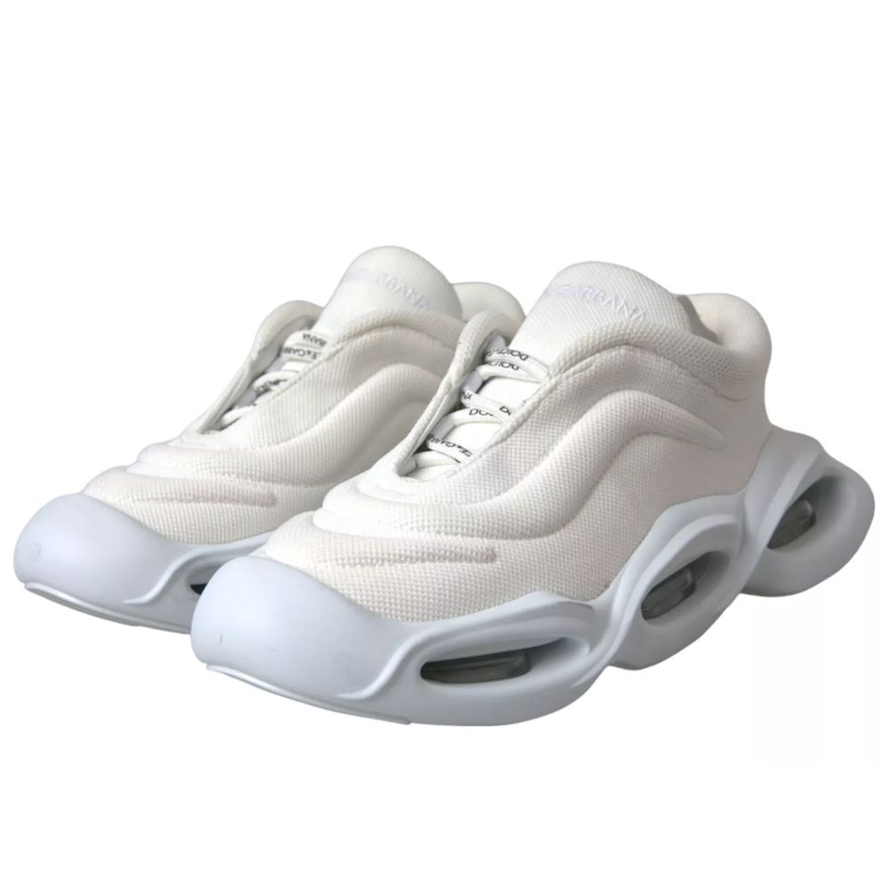 Dolce & Gabbana White Polyester Sneaker - Image 3