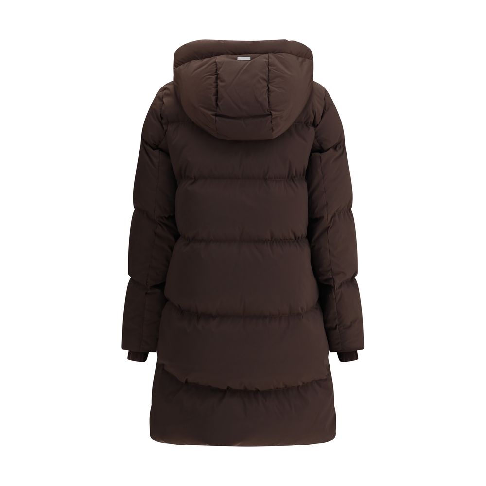 Woolrich Brown Goose Down Parka - Image 2