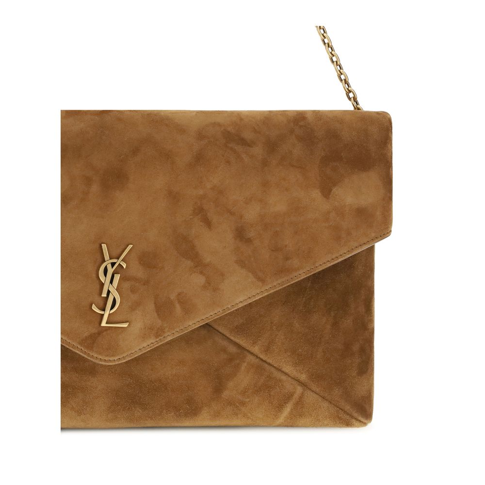 Saint Laurent Beige Calf Leather Bos Taurus Shoulder Bag - Image 4