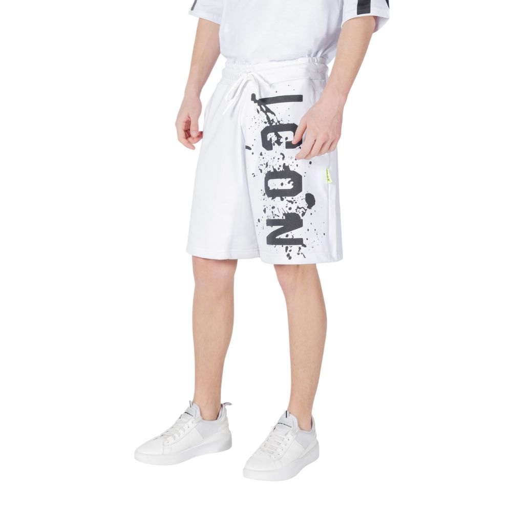 Icon White Cotton Bermuda Shorts - Image 3