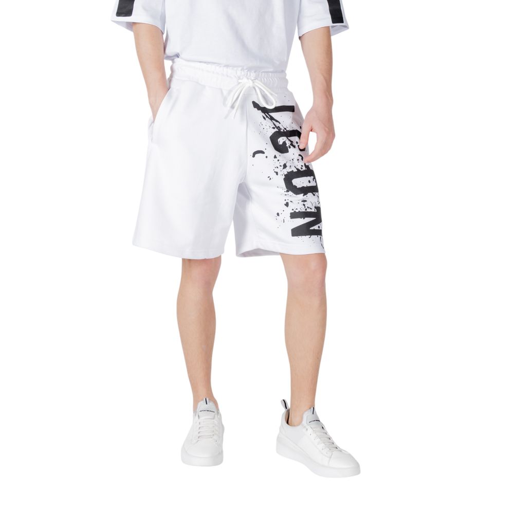 Icon White Cotton Bermuda Shorts - Image 5
