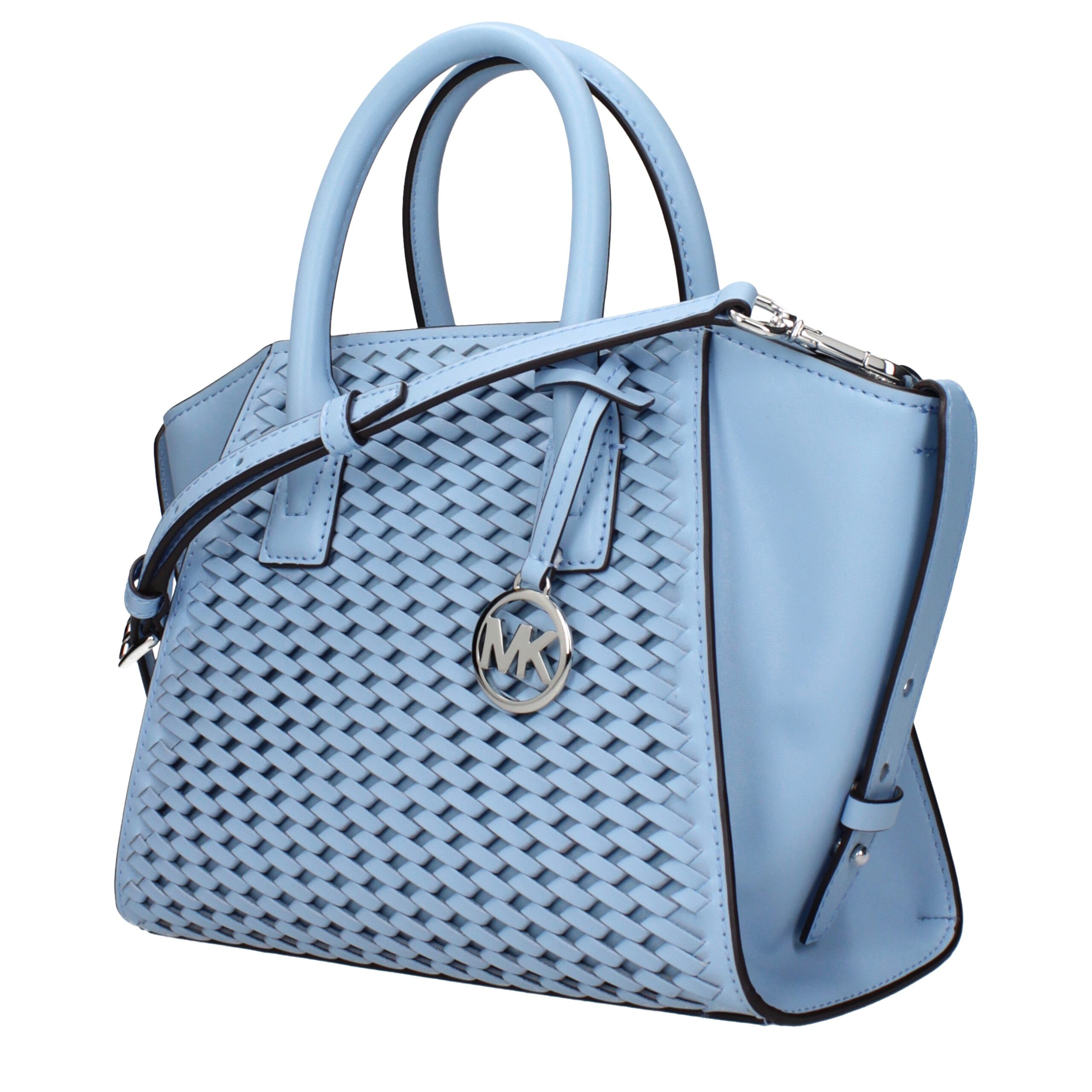 Michael Kors Light Blue Leather Handbags - Image 2