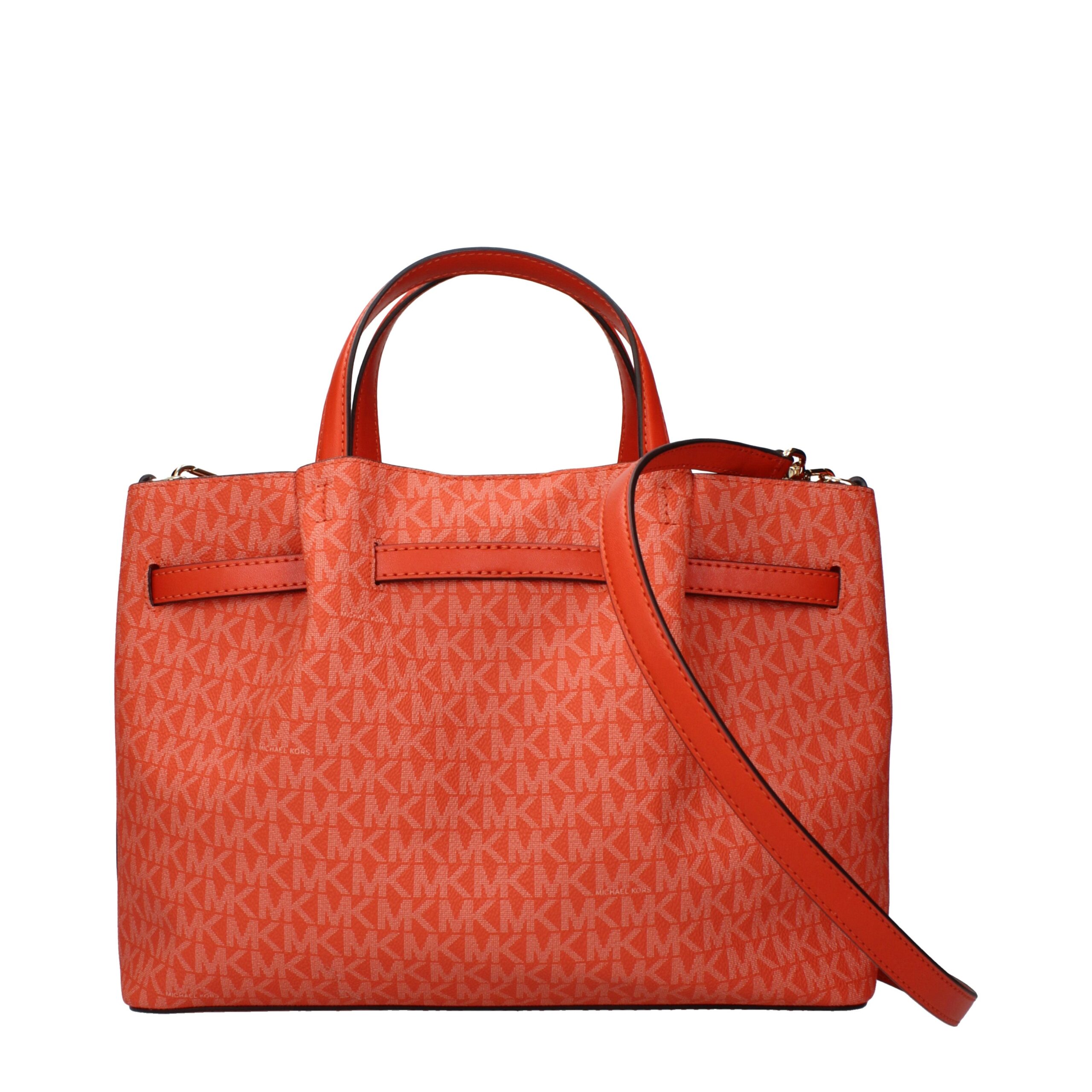 Michael Kors Orange Fabric Handbags - Image 3
