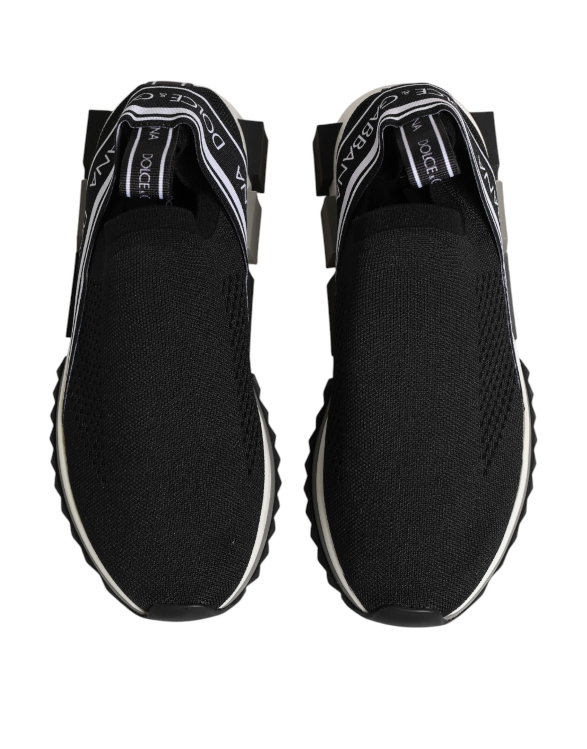 Dolce & Gabbana Black Slip On Sorrento Low Top Sneakers Shoes - Image 4