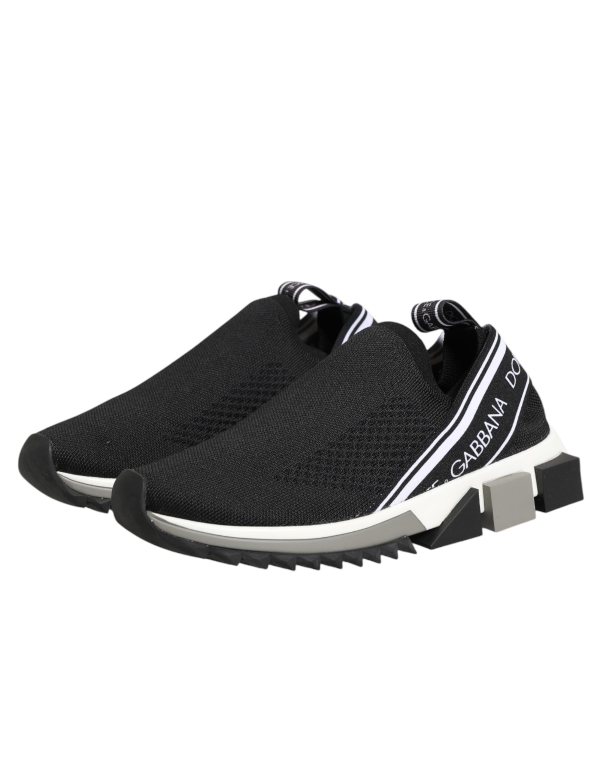 Dolce & Gabbana Black Slip On Sorrento Low Top Sneakers Shoes - Image 5