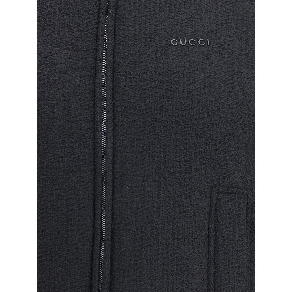 Gucci Black Wool Sleveless Jacket - Image 5