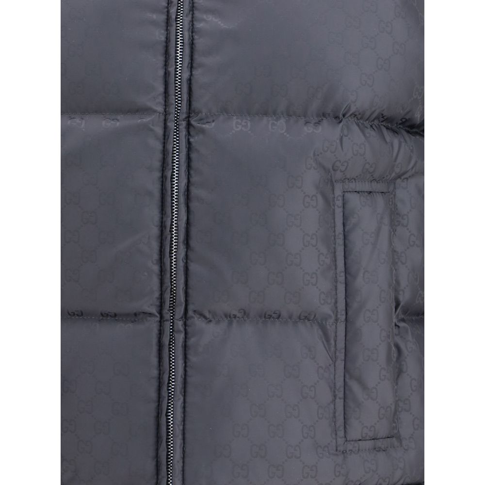 Gucci Black Wool Sleveless Jacket - Image 6