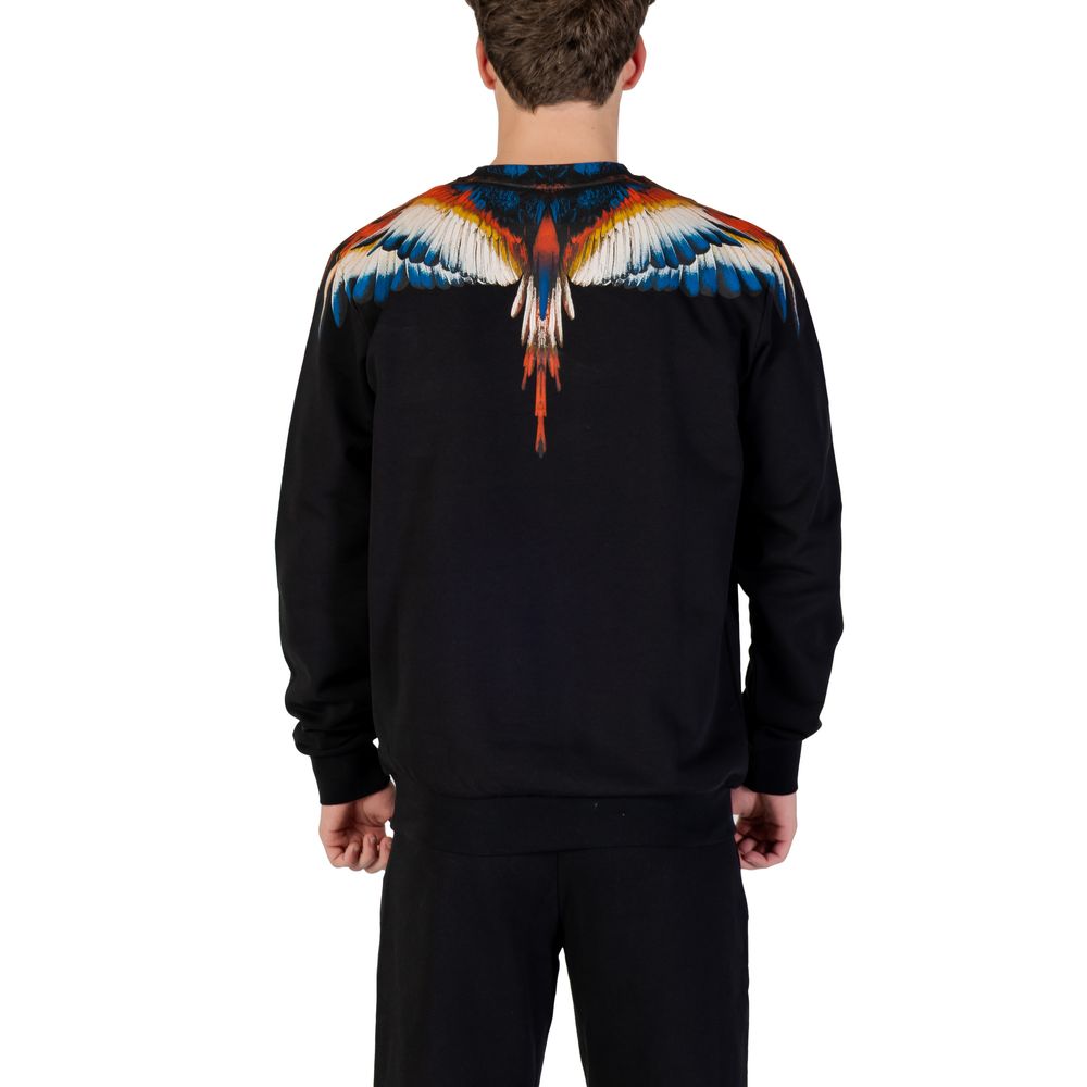 County of Milan Black Cotton Sweatshirt - Image 2