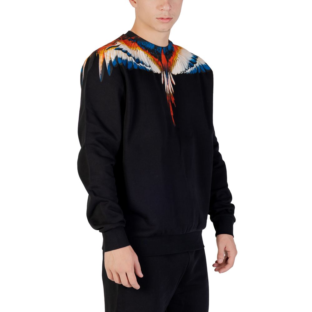 County of Milan Black Cotton Sweatshirt - Image 3