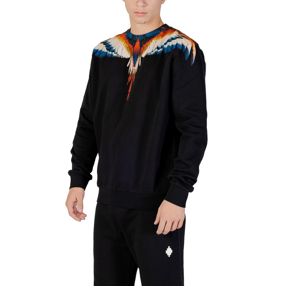 County of Milan Black Cotton Sweatshirt - Image 4
