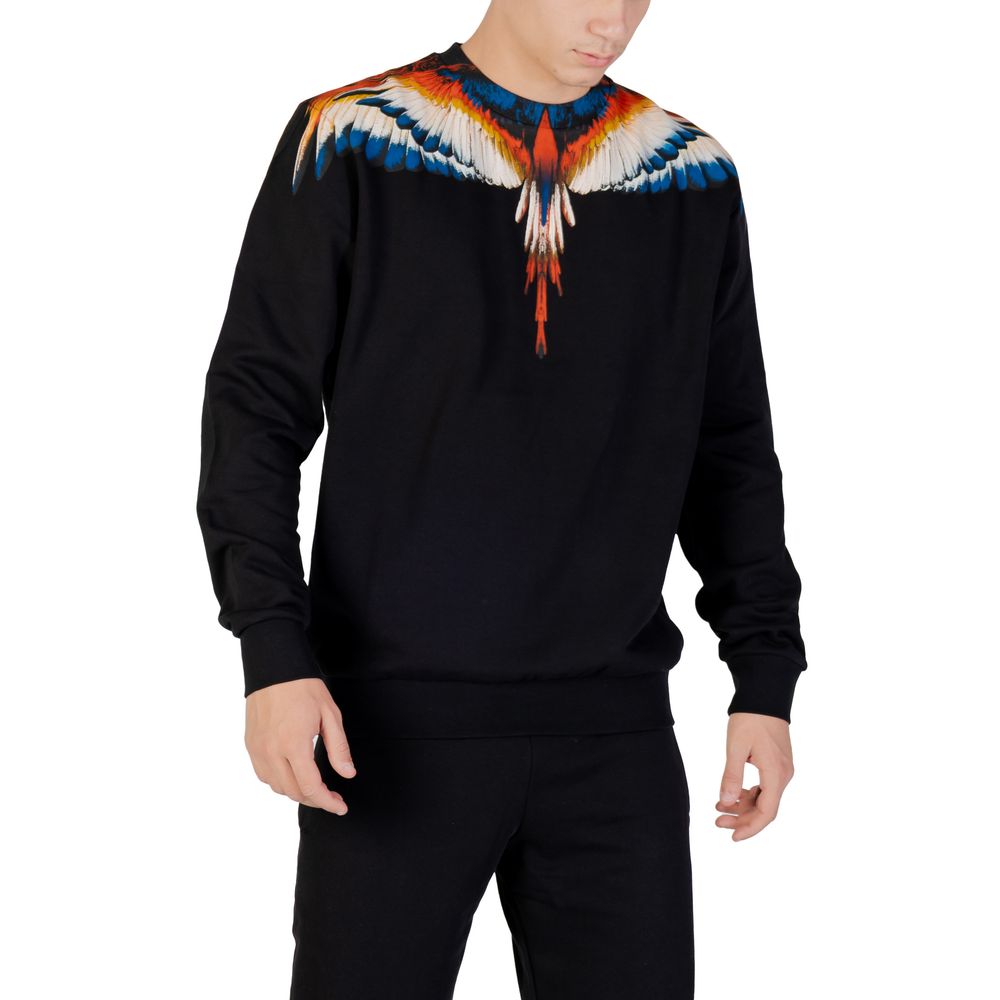 County of Milan Black Cotton Sweatshirt - Image 5
