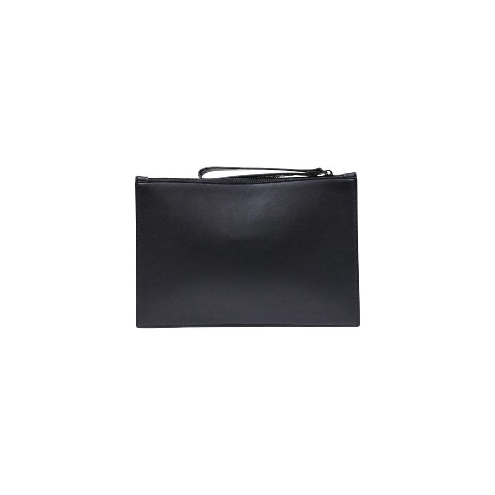 County of Milan Black Polyethylene Clutch Bag - Image 3