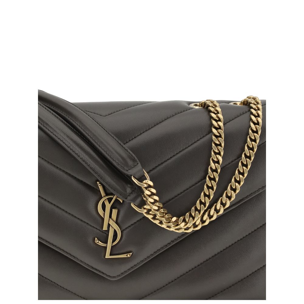 Saint Laurent Gray Calf Leather Bos Taurus Shoulder Bag - Image 4