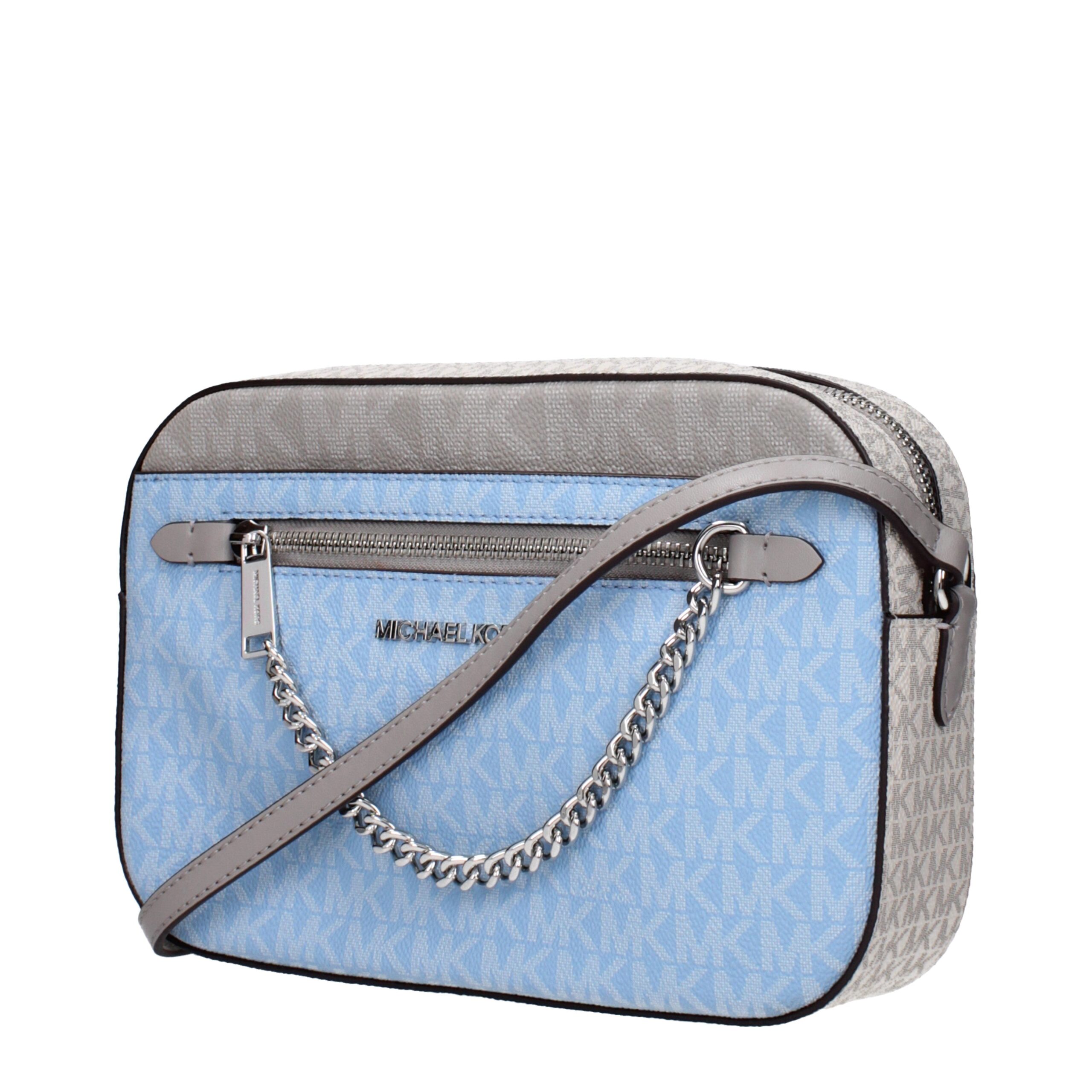 Michael Kors Light Blue Fabric Crossbody Bags - Image 2