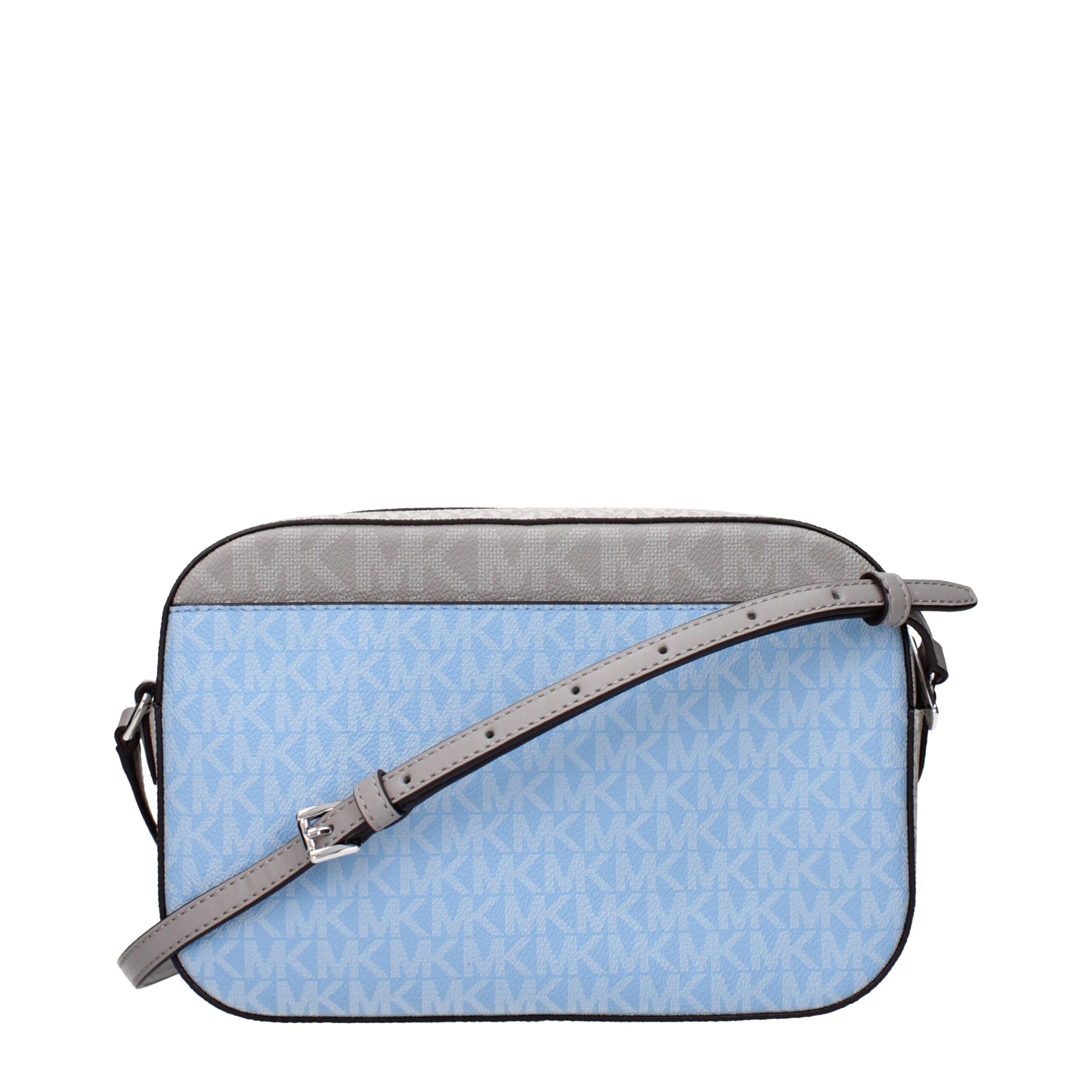 Michael Kors Light Blue Fabric Crossbody Bags - Image 3