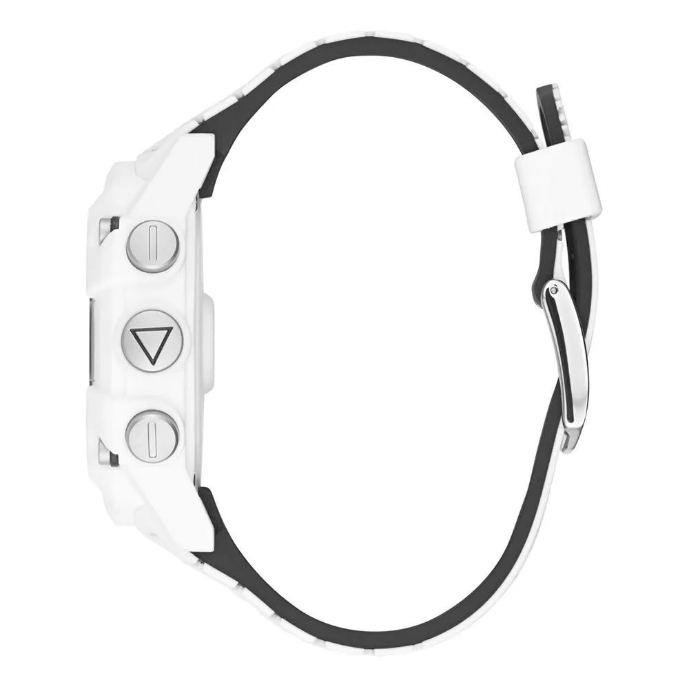 Guess White Resin Sport Watch - Image 2