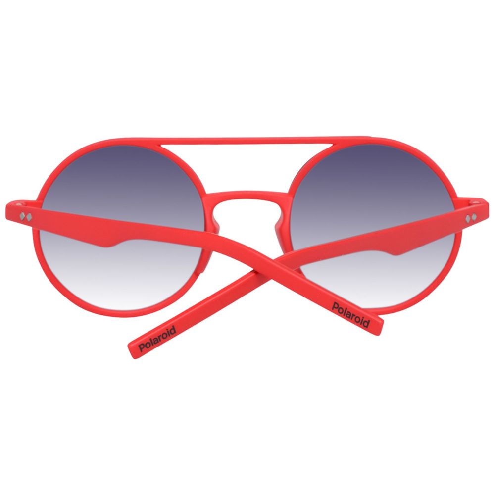 Polaroid Red Plastic Sunglasses - Image 3