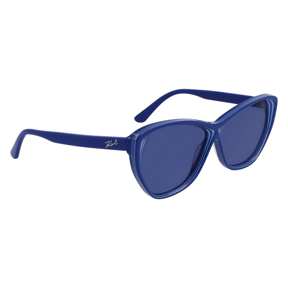 Karl Lagerfeld Blue Acetate Sunglasses - Image 3