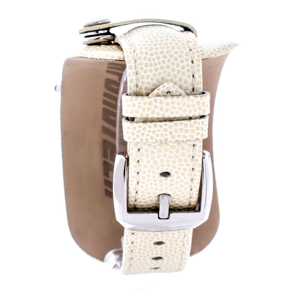 Chronotech Beige Leather Bracelet Watch - Image 2