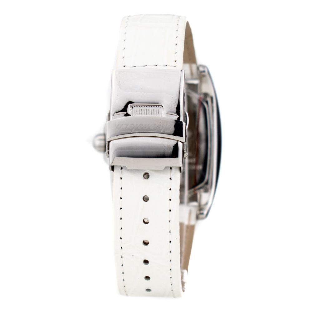 Chronotech White Leather Dress Watch - Image 2