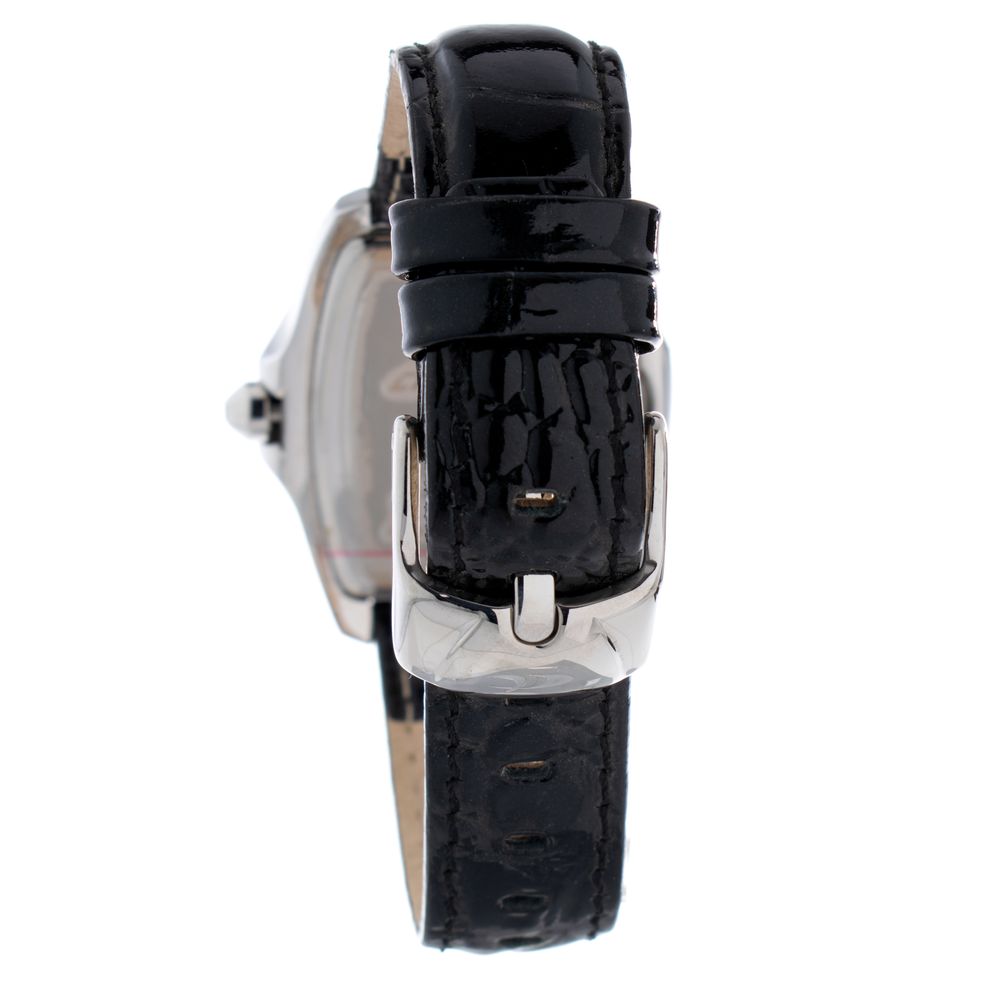 Chronotech Black Leather Bracelet Watch - Image 2