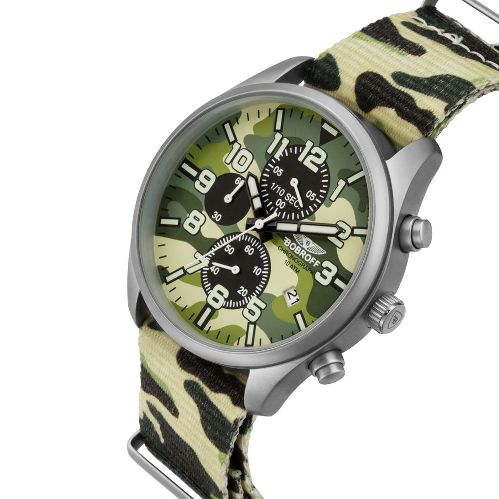 Bobroff Army Nylon Sport Watch - Image 3