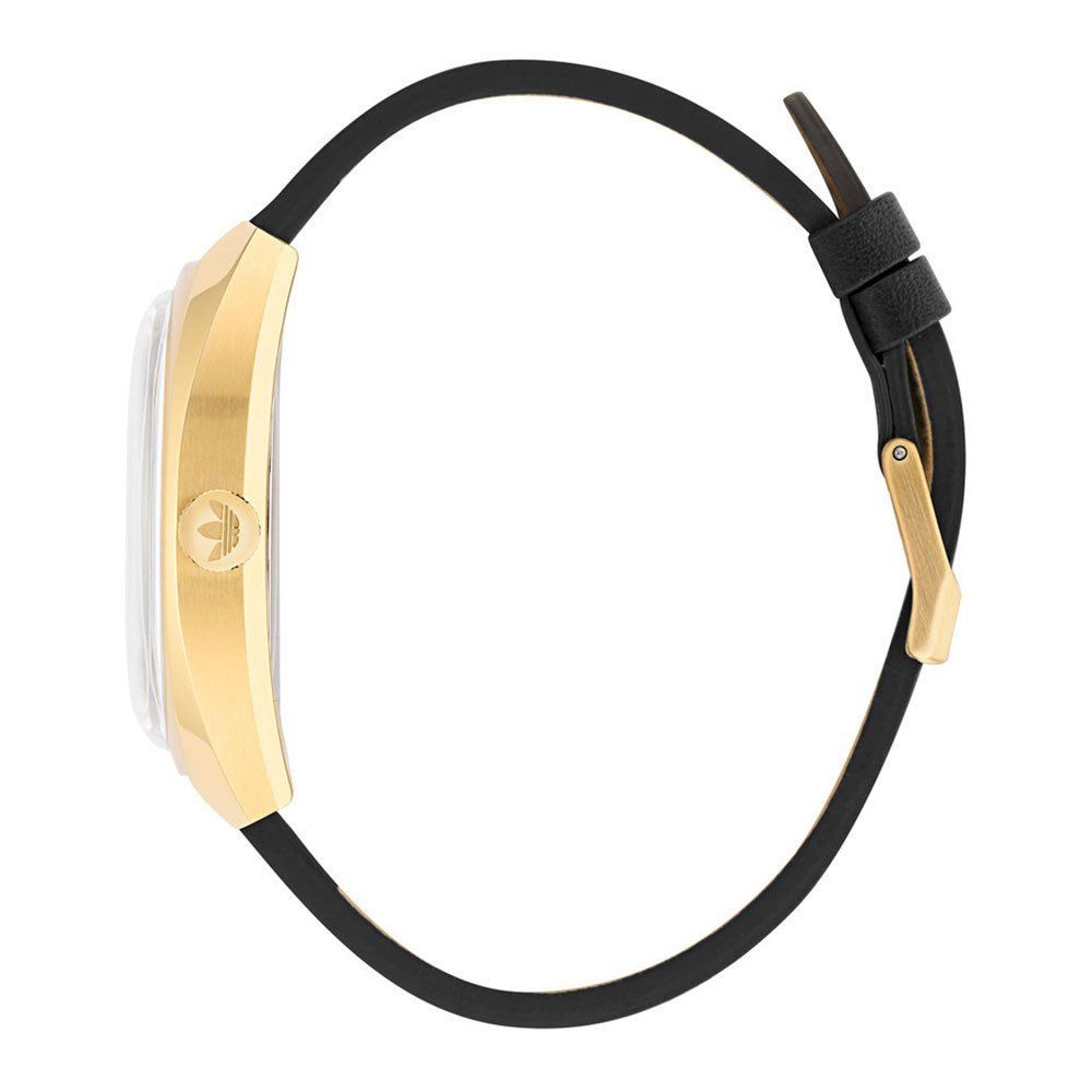 Adidas Black Leather Dress Watch - Image 3