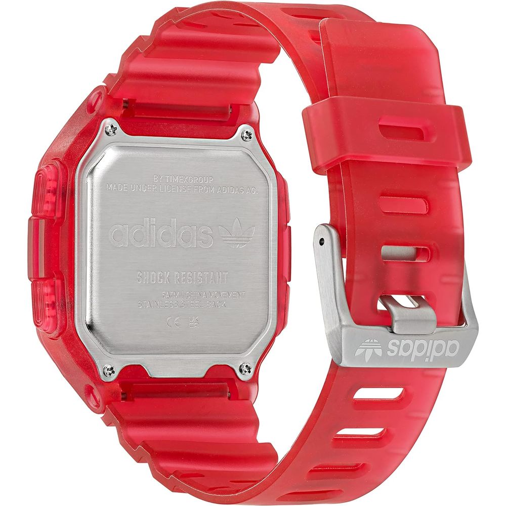 Adidas Red Resin Digital Watch - Image 2
