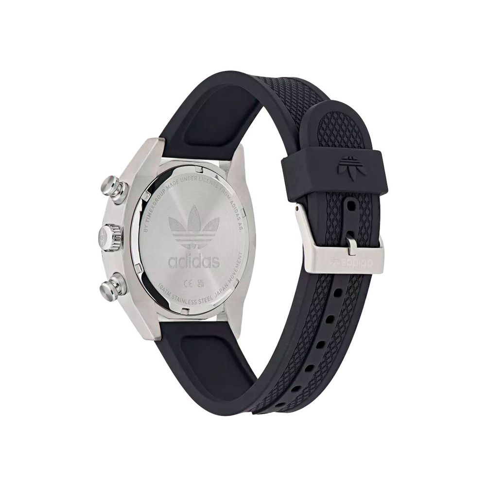 Adidas Black Synthetic Sport Watch - Image 2