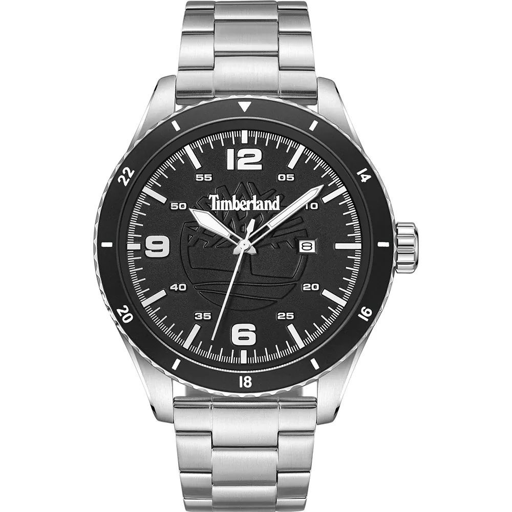 Timberland Gray Stainless Steel Dress Watch