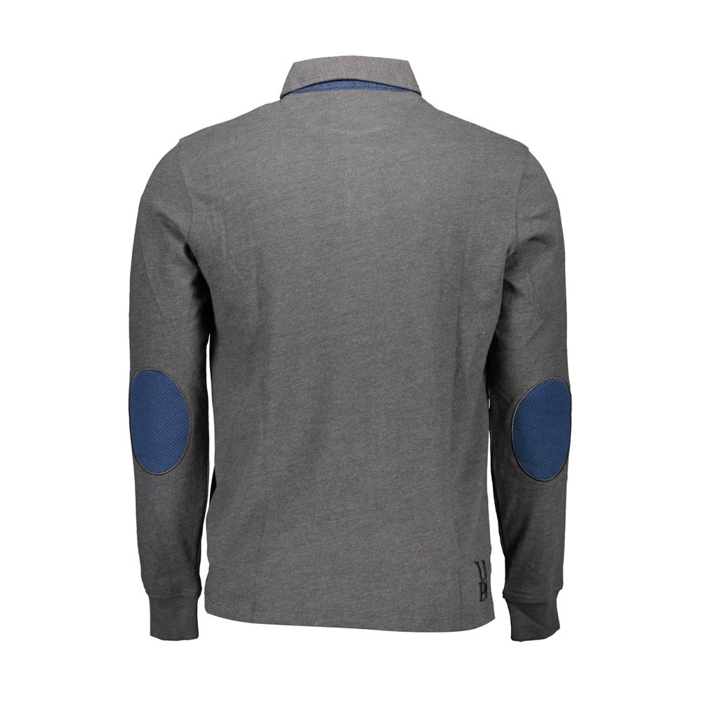 U.S. POLO ASSN. Gray Cotton Polo Shirt - Image 2