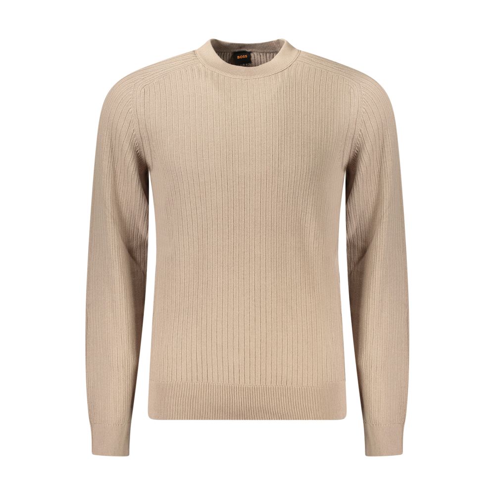 Hugo Boss Beige Cotton Sweater