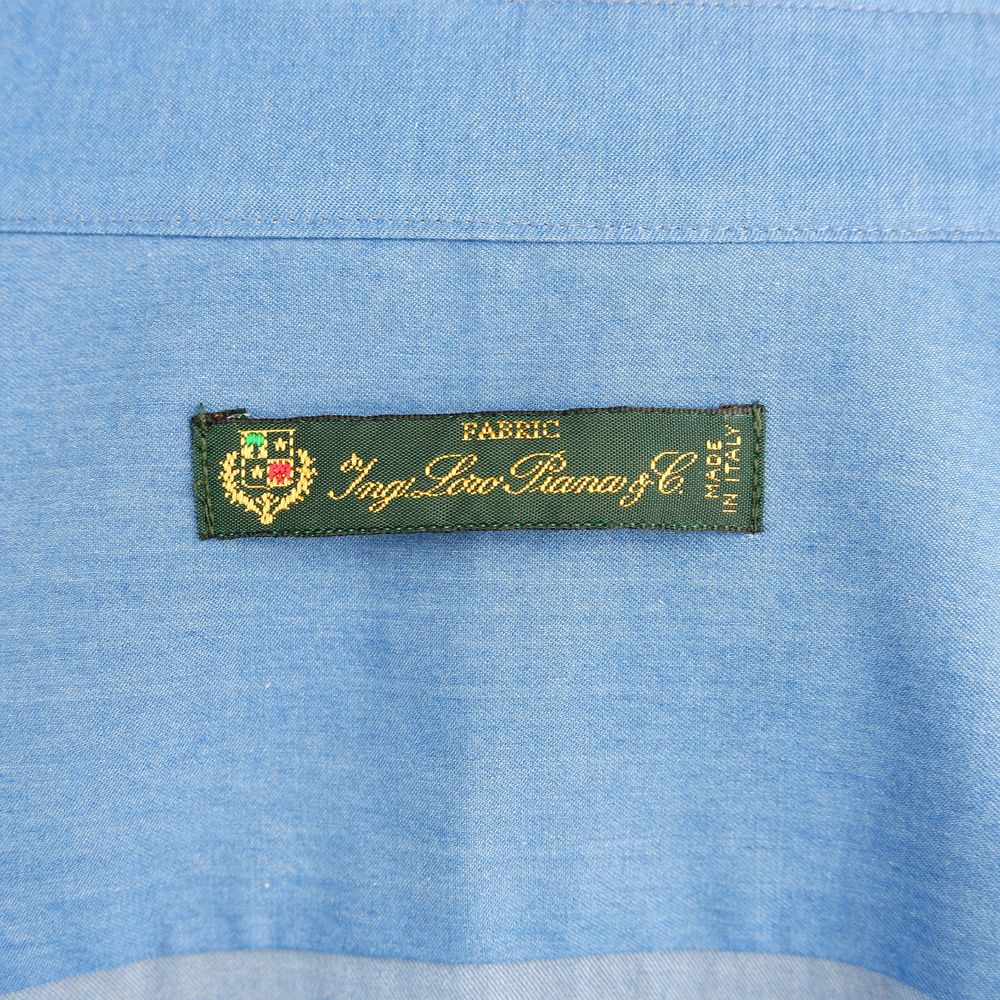 Made in Italy Blue Cotton Shirt - Image 3