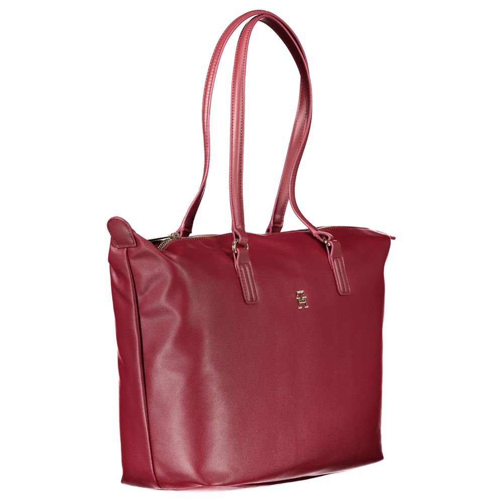 Tommy Hilfiger Red Polyester Handbag - Image 3