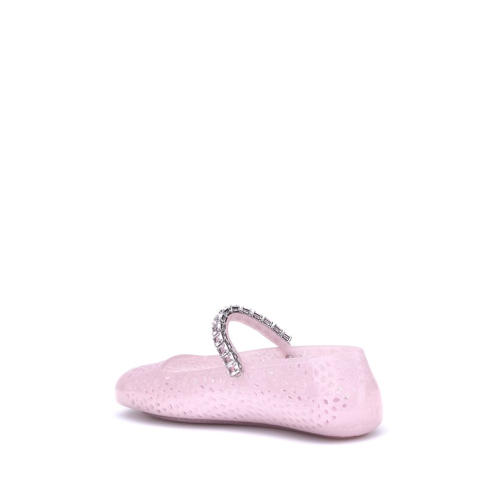 Jimmy Choo Multicolor Polyurethane Ballet Flats - Image 3