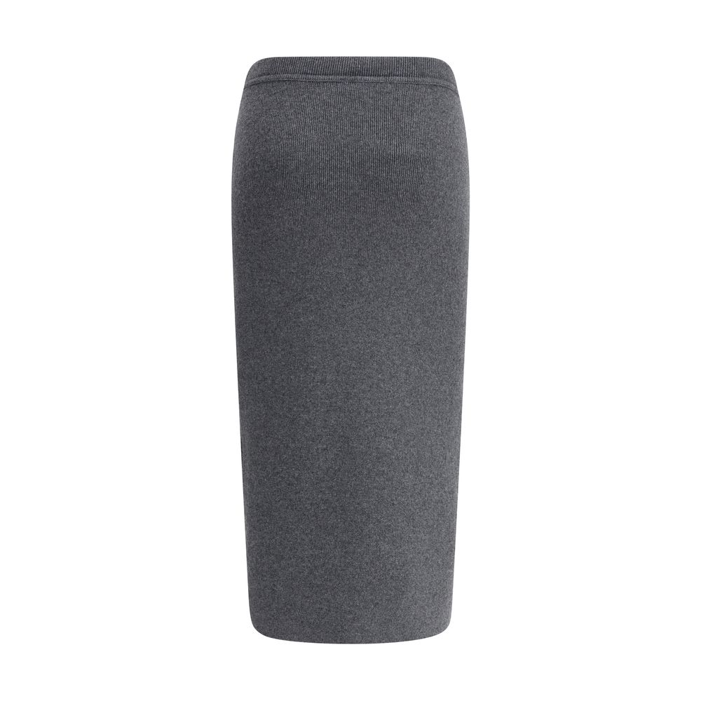Tom Ford Gray Cashmere Long Skirt - Image 2