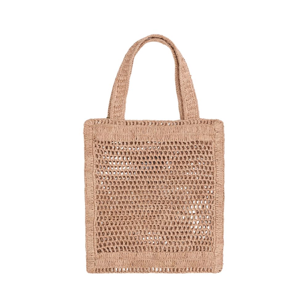 ChloƩ Brown Raffia Shoulder Bag - Image 2