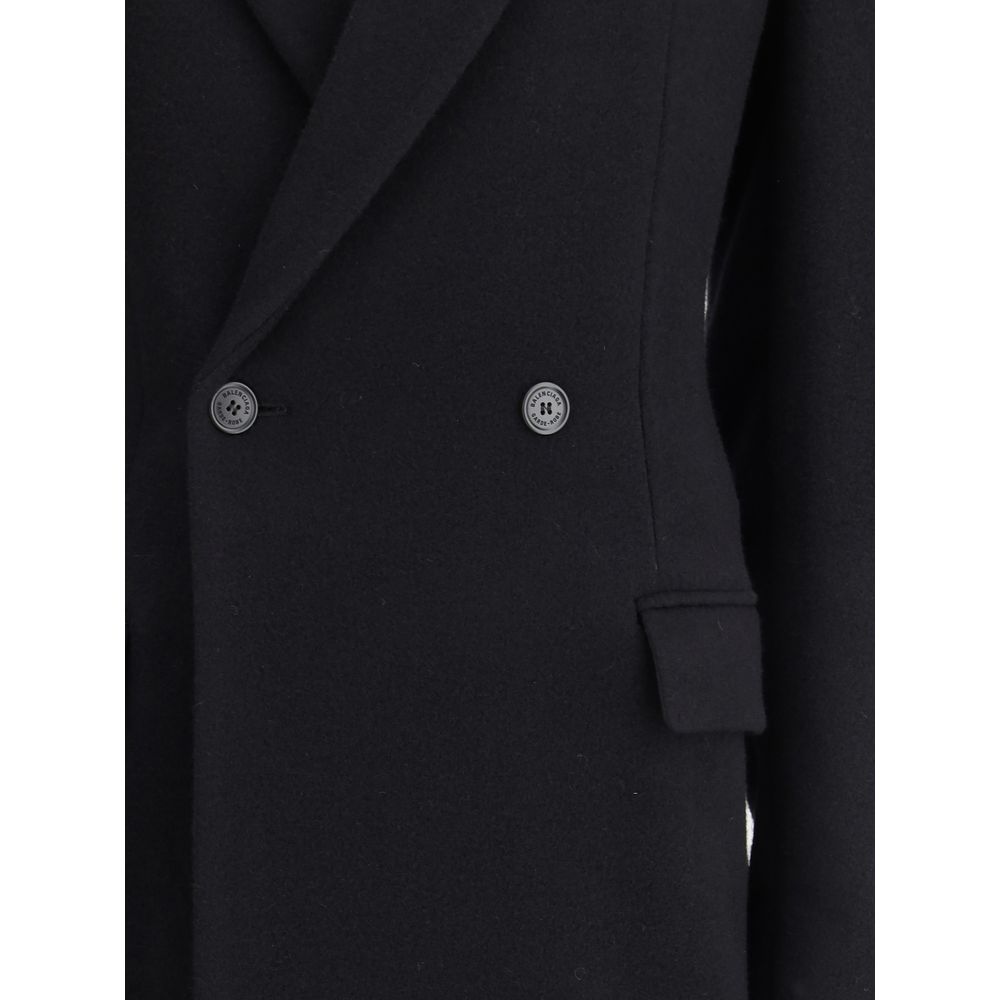 Balenciaga Black Wool Coat - Image 3