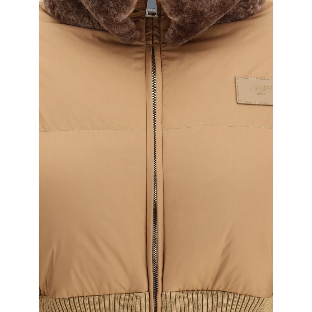 Fendi Brown Polyester Full-Length Jacket - Image 3