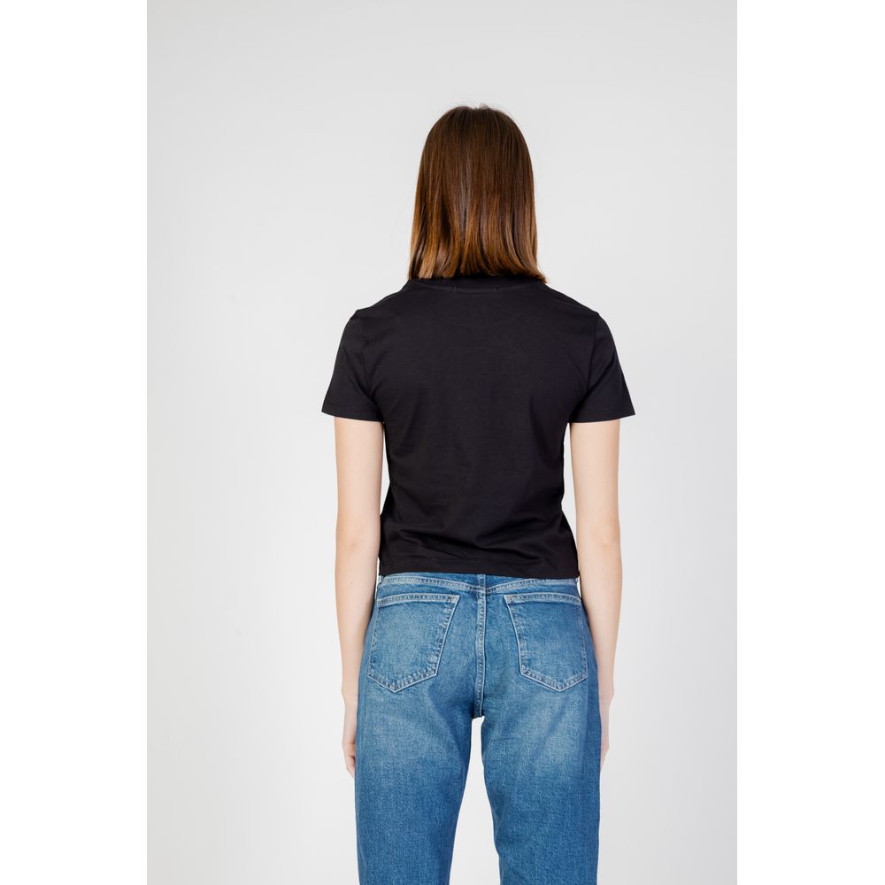 Calvin Klein Jeans Black Cotton T-Shirt - Image 3