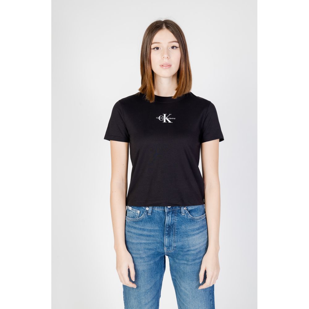 Calvin Klein Jeans Black Cotton T-Shirt - Image 5